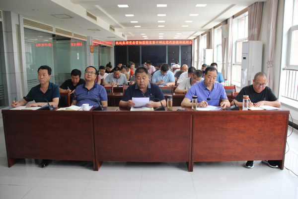 隴運集團公司傳達學習省第十四次黨代會精神